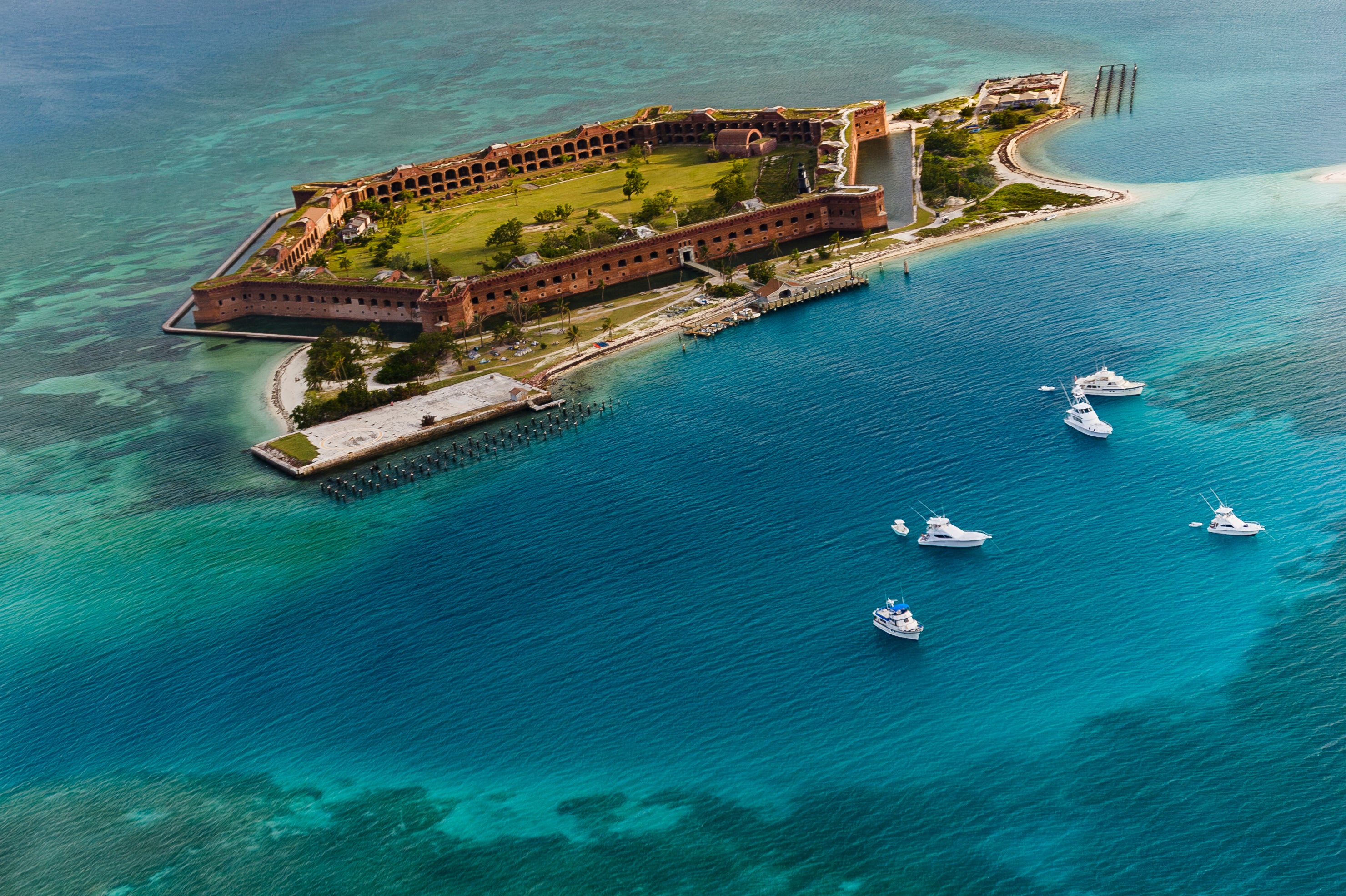 Fort Jefferson from Above — Dry Tortugas, Florida Keys