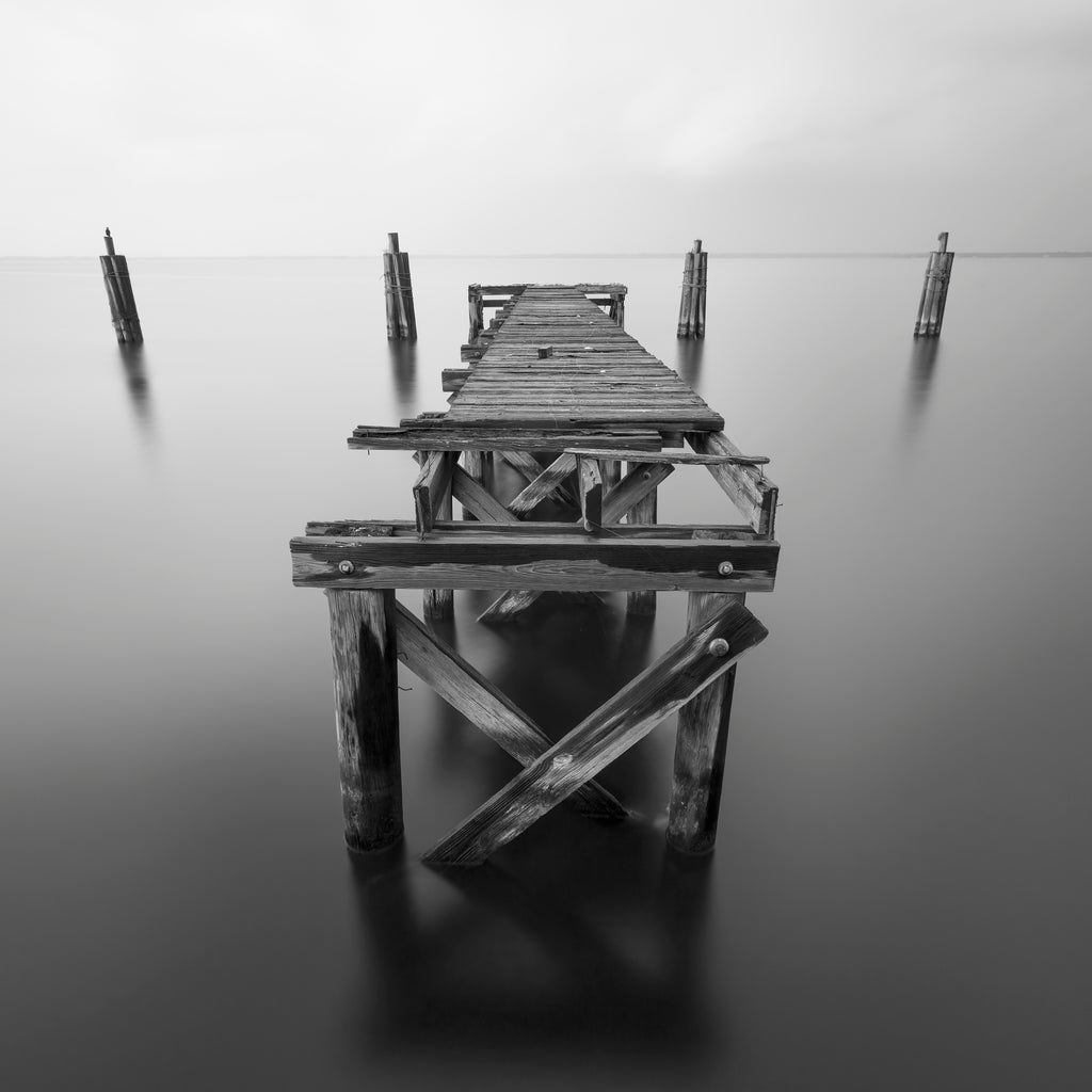 Lonely Dock — Black & White Fine Art Photography