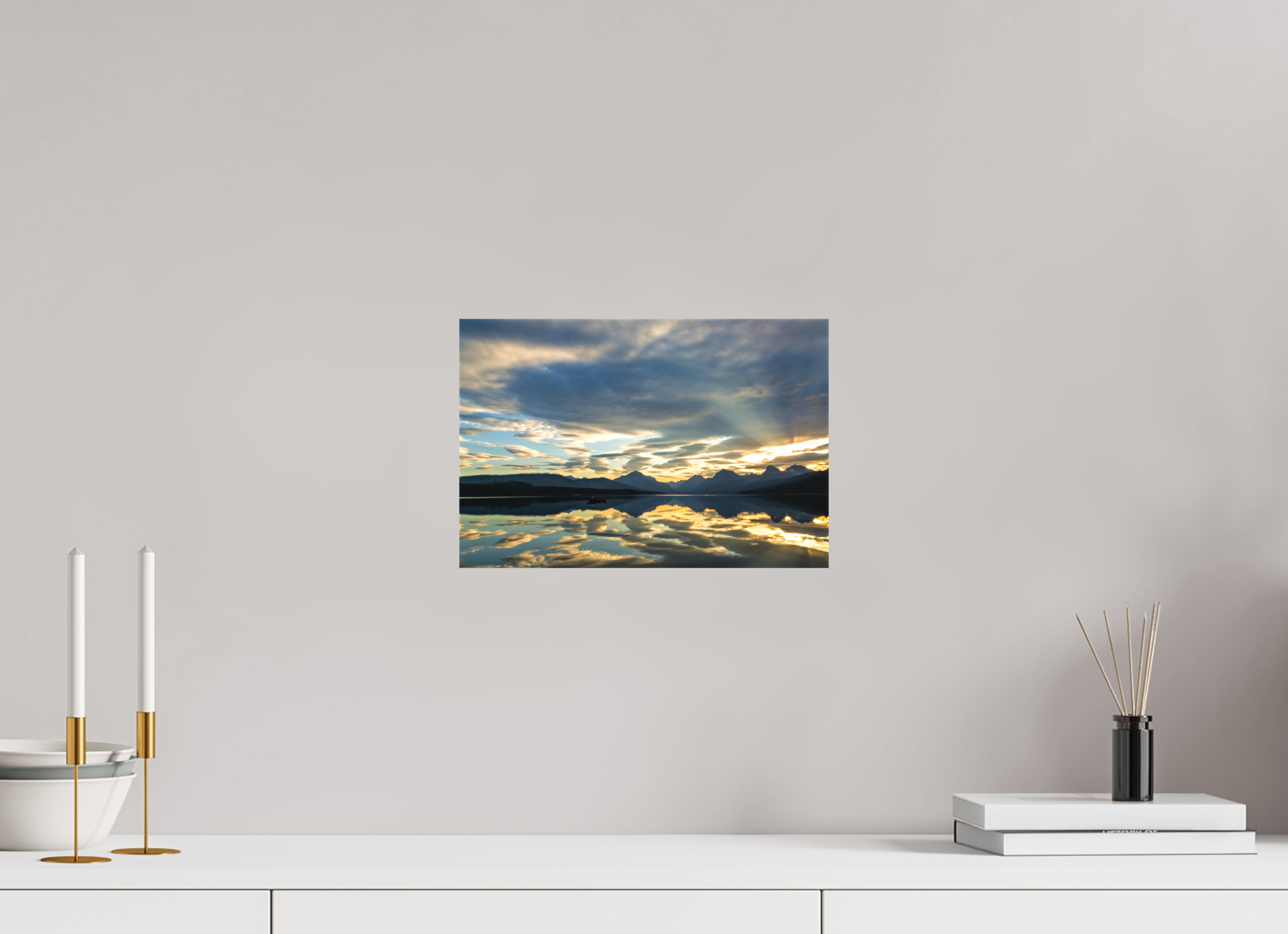 12 x 8″, Matte Canvas on Stretcher Frame 1.57 Lake McDonald