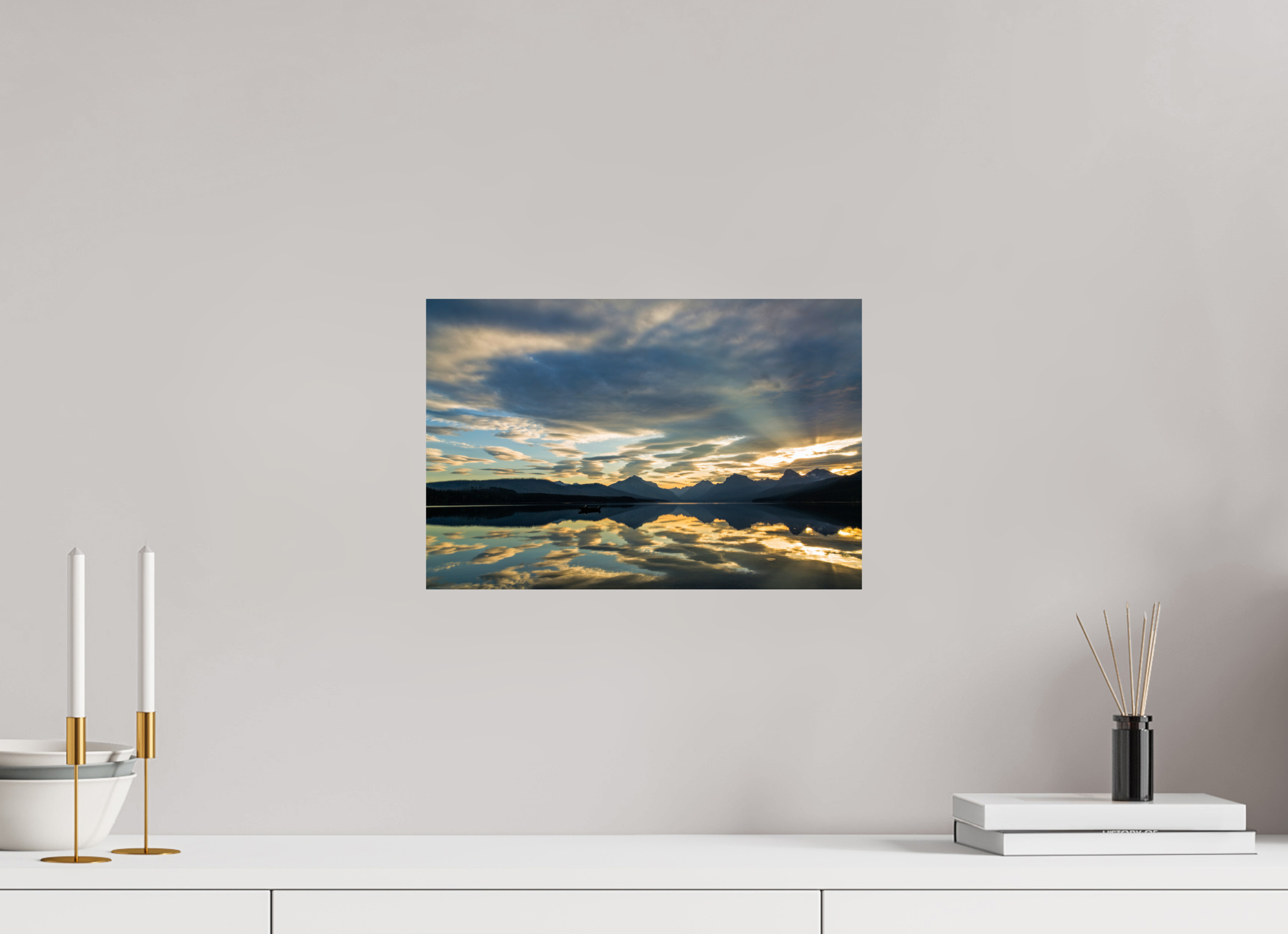 15 x 10″, ChromaLuxe HD Metal Print Lake McDonald
