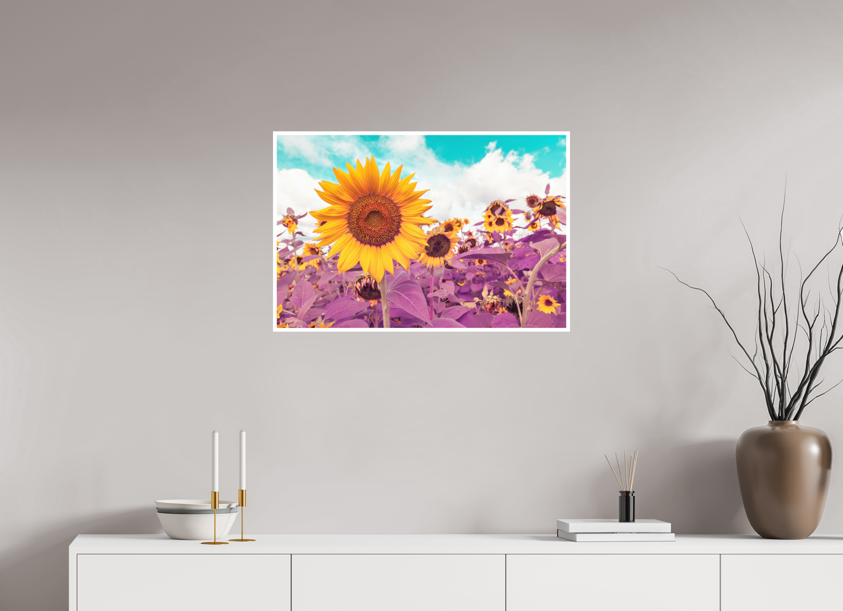 30 x 20″, Photo Print On Fuji Crystal DP II, Matte Sunflower