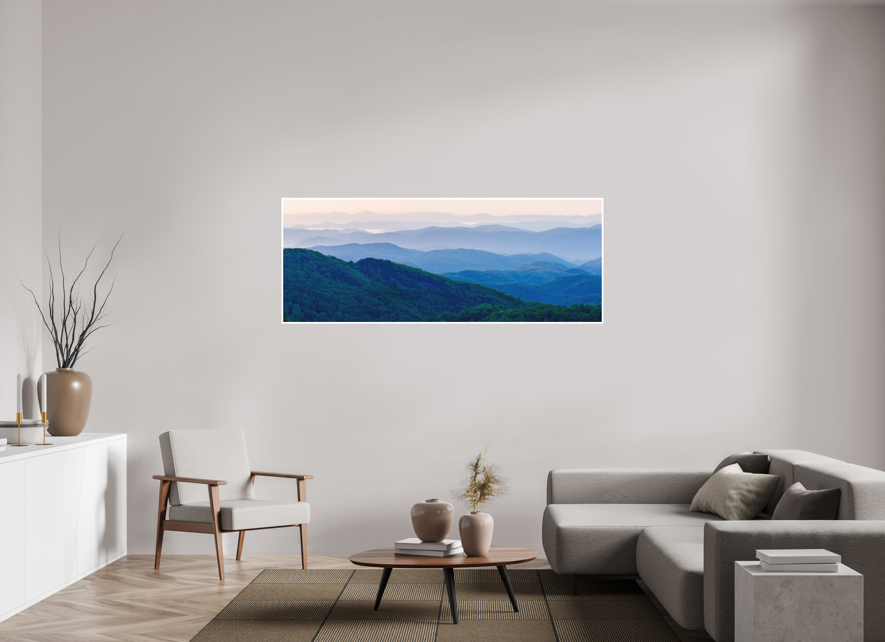 72.8 x 28″, Fine Art Print Blue Ridge Mountains