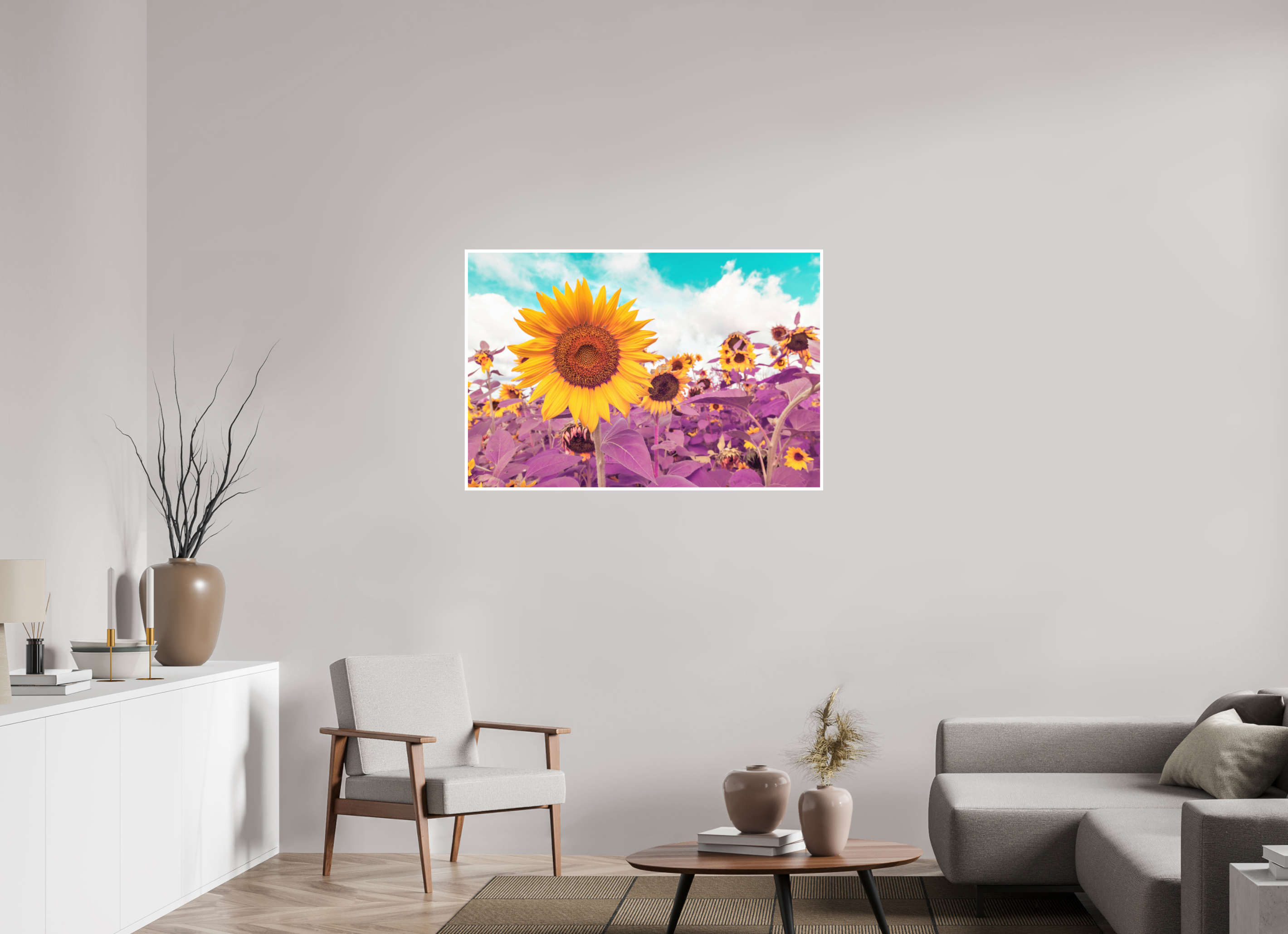 45 x 30″, Photo Print On Fuji Crystal DP II, Matte Sunflower
