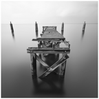 Main image Lonely Dock — Black & White Fine Art Photography