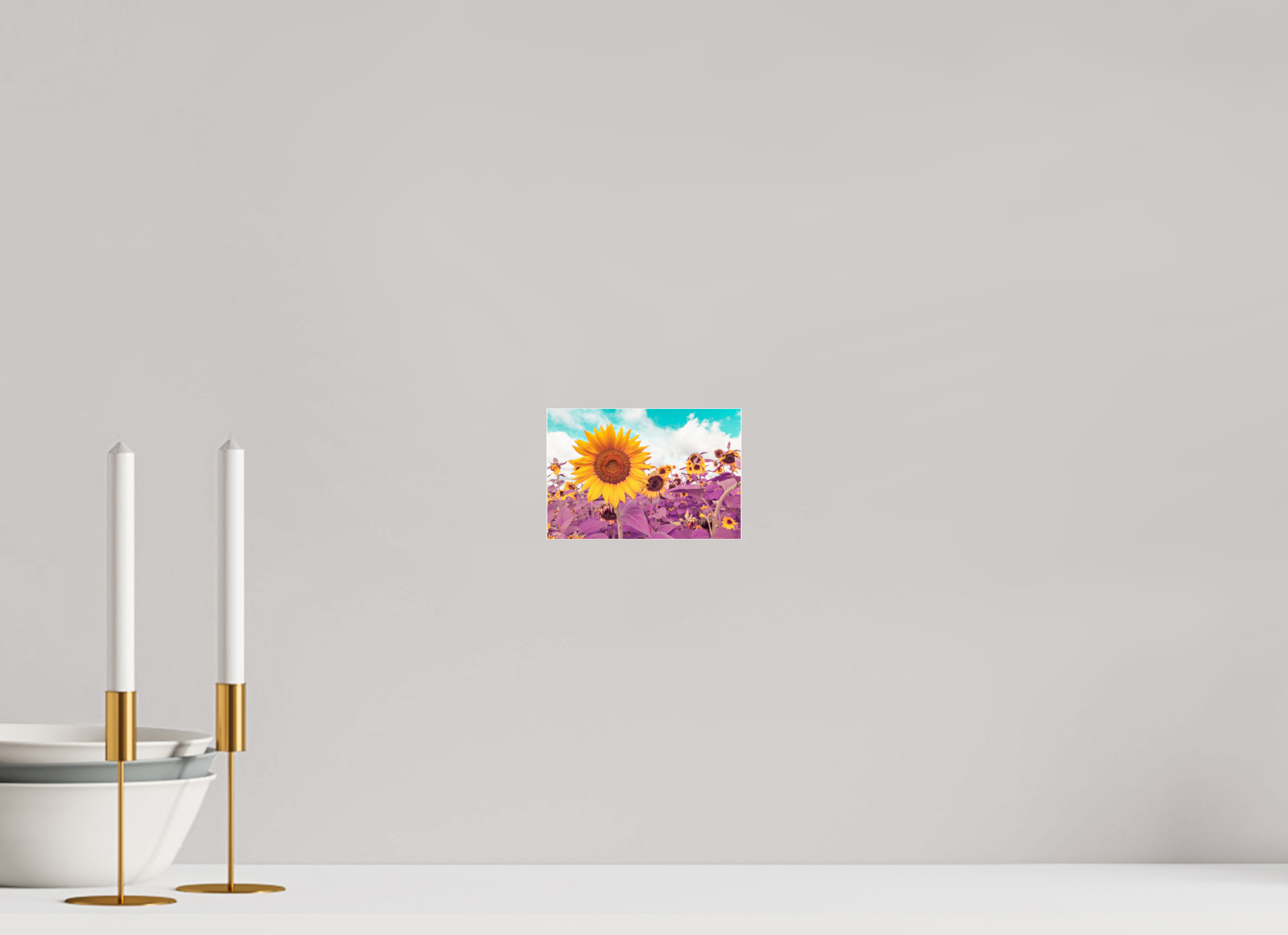 6 x 4″, Photo Print Under Acrylic Glass Sunflower
