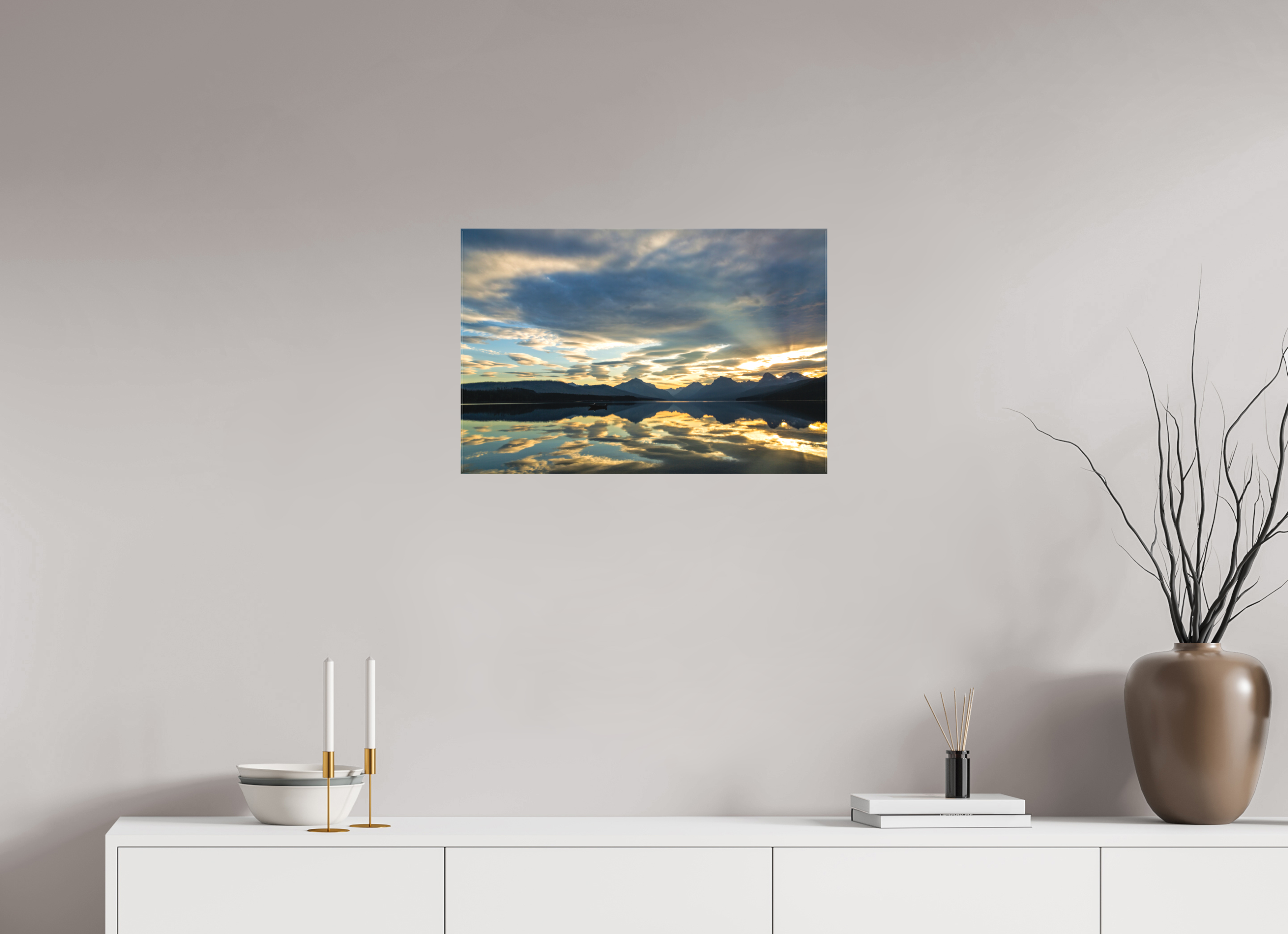 24 x 16″, Matte Canvas on Stretcher Frame 1.57 Lake McDonald