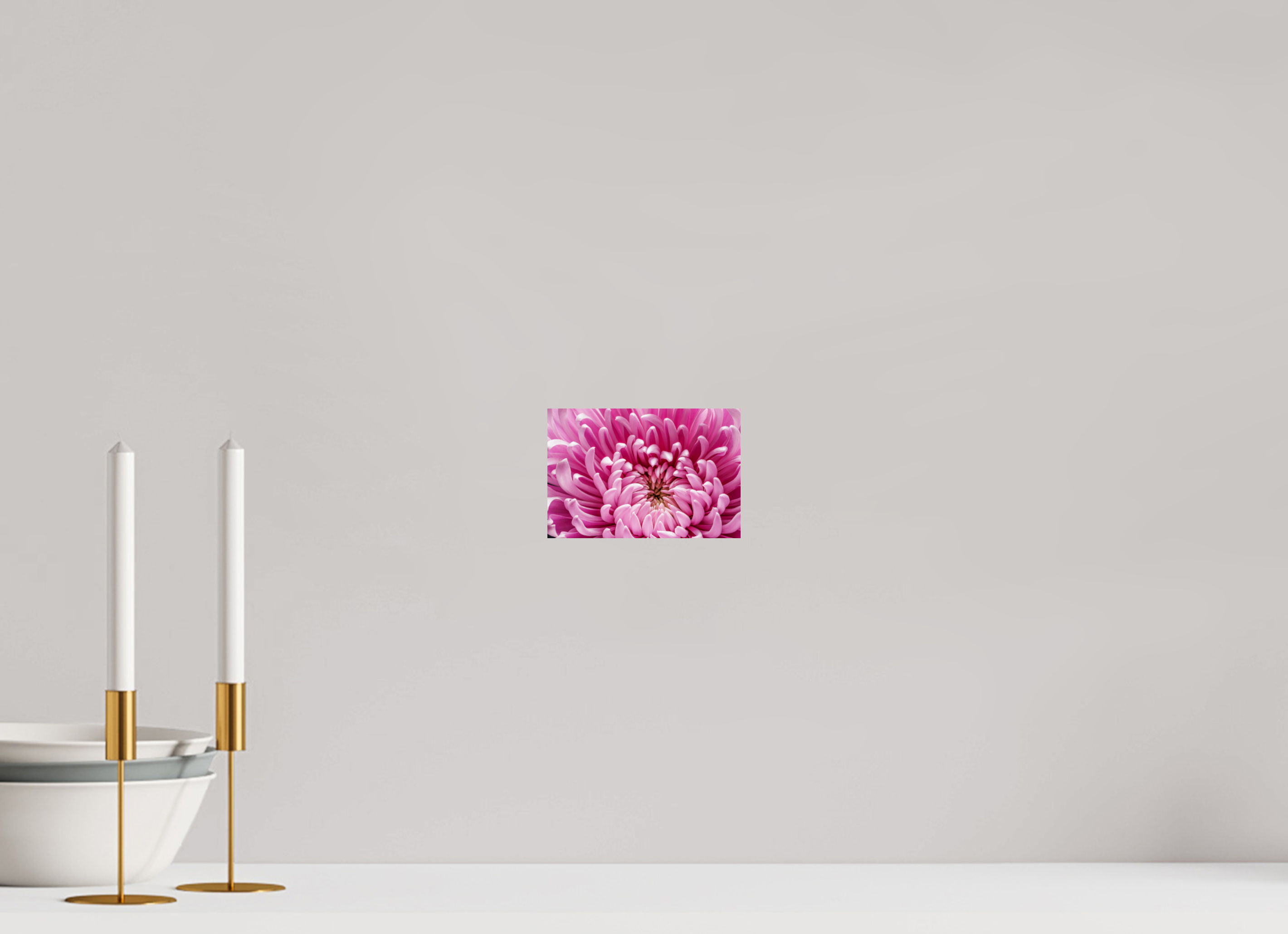 6 x 4″, ChromaLuxe HD Metal Print Pink Chrysanthemum Flower