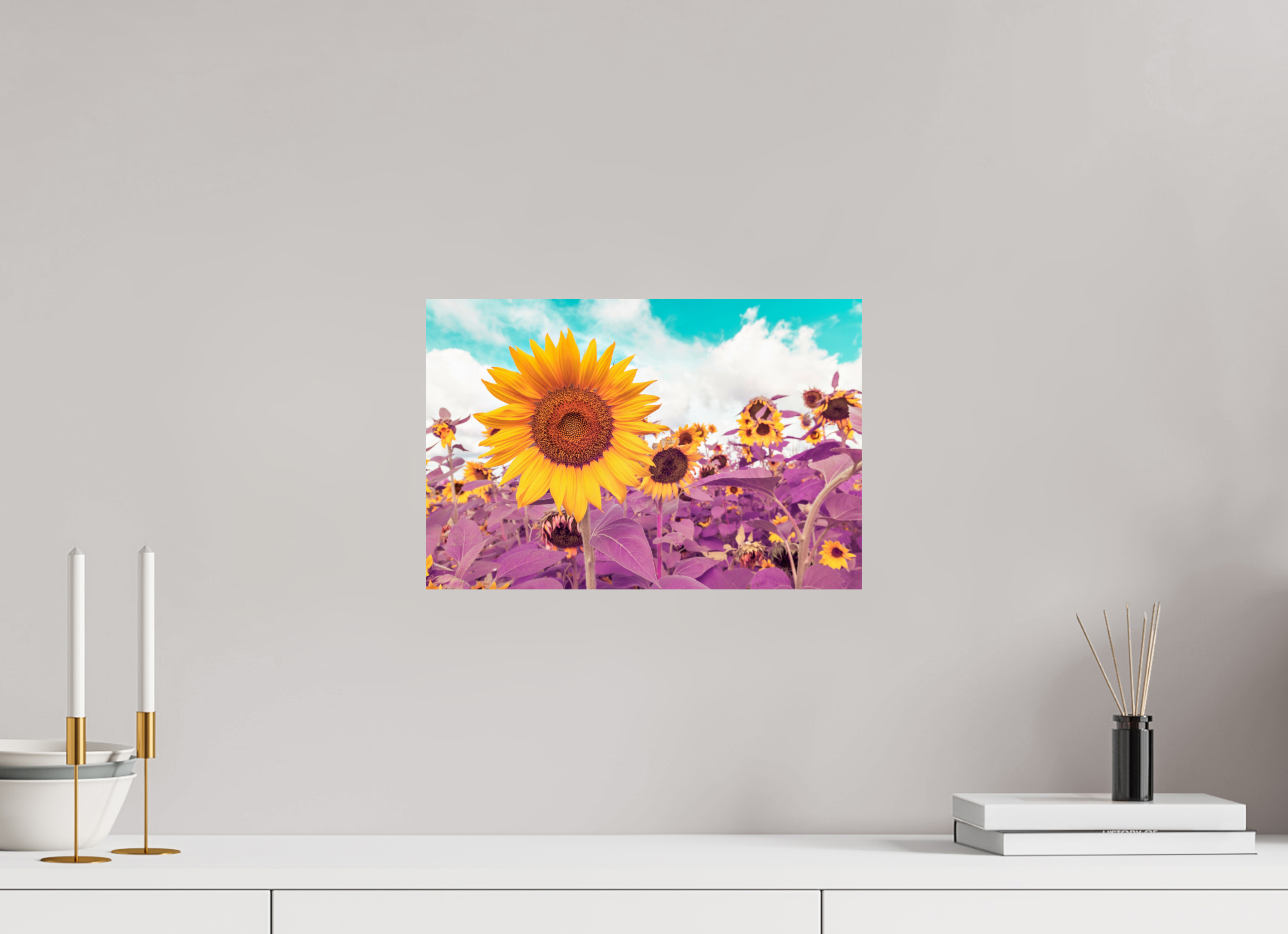 15 x 10″, ChromaLuxe HD Metal Print Sunflower