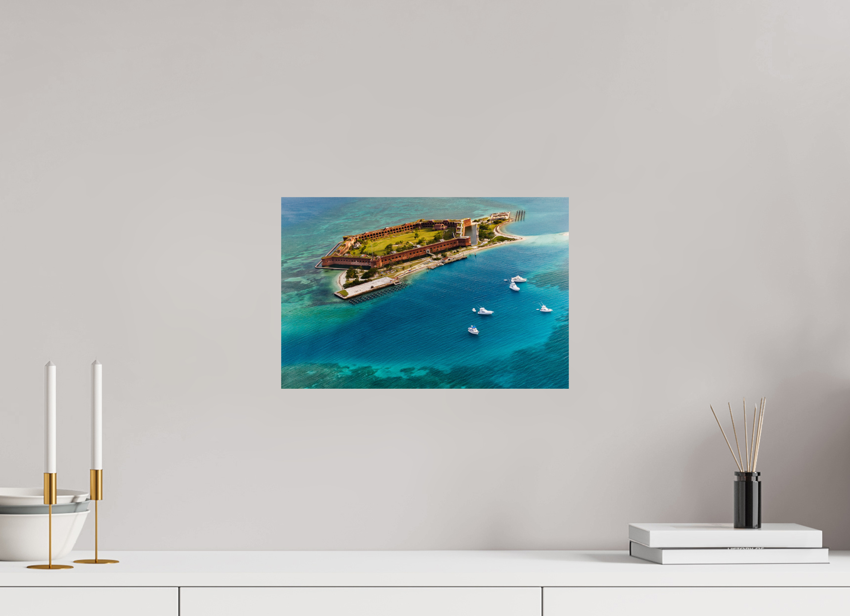 15 x 10″, ChromaLuxe HD Metal Print Fort Jefferson