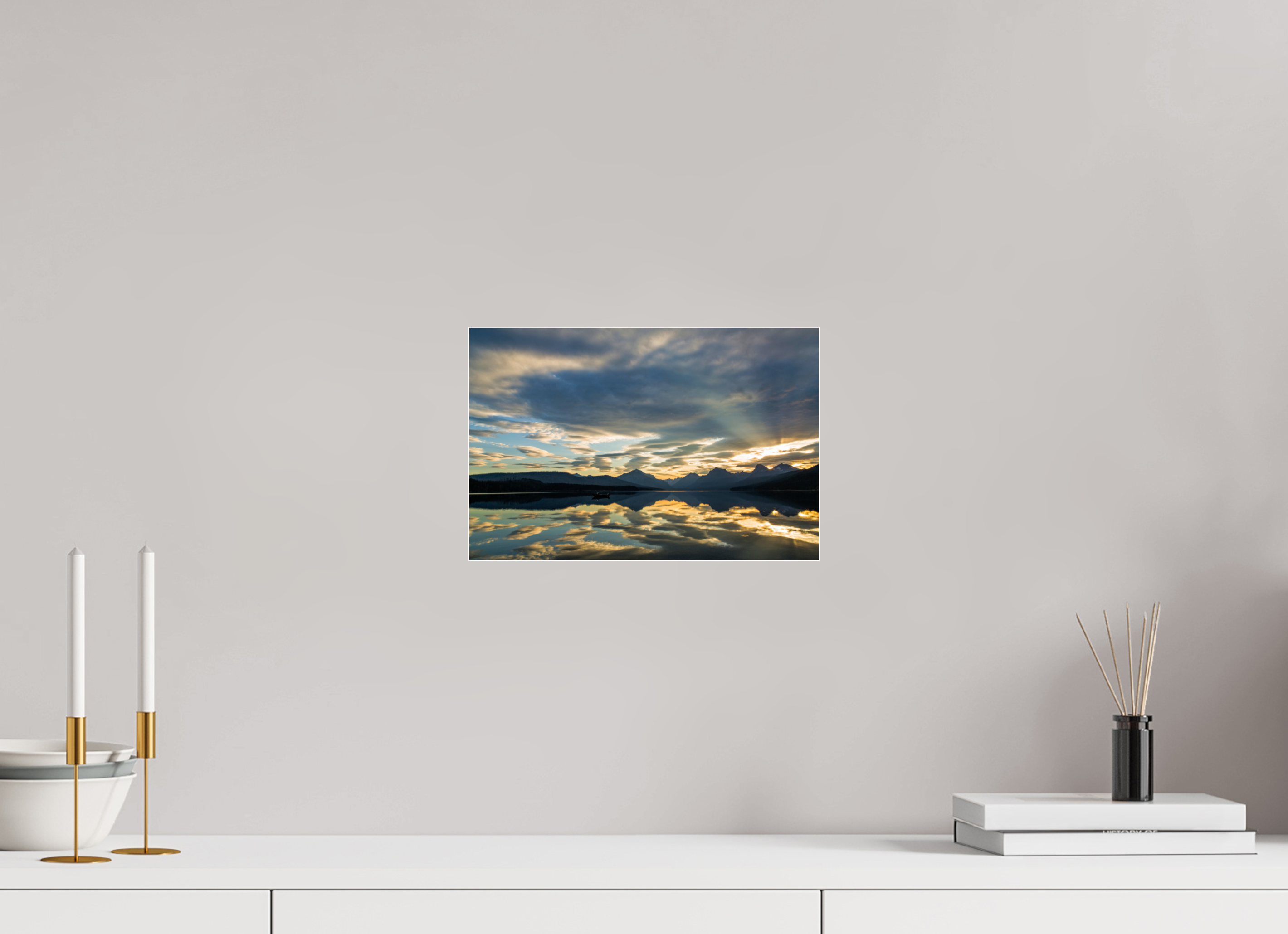 12 x 8″, Photo Print Under Acrylic Glass Lake McDonald