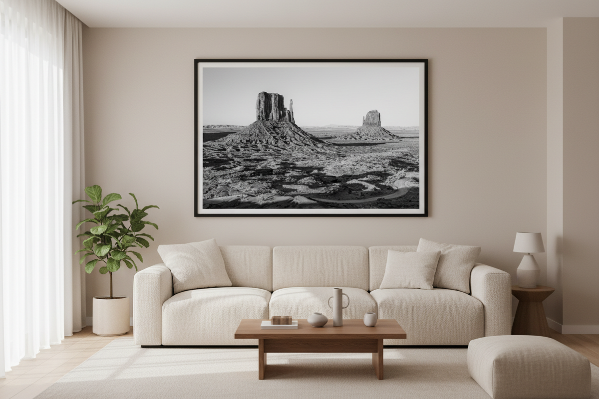 Monument Valley — Black Frame Mockup