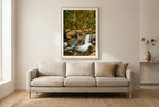 Small Water Fall in Autumn in a warm living room